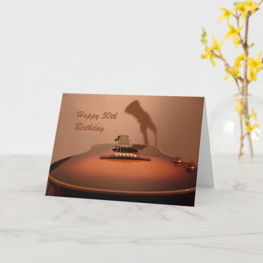 50誕生日 カード (黄色い花)