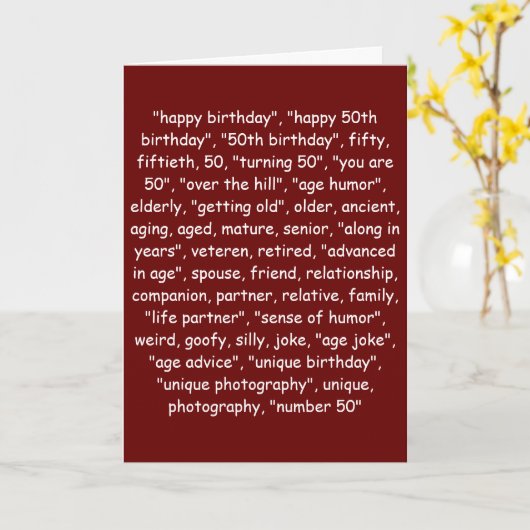 50誕生日! カード (黄色い花)