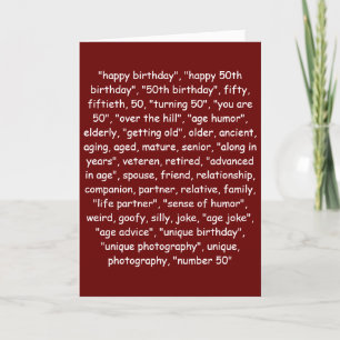 50誕生日! カード