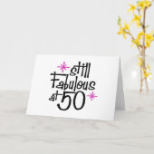 50誕生日 カード (黄色い花)