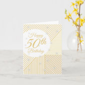 50誕生日 カード (黄色い花)