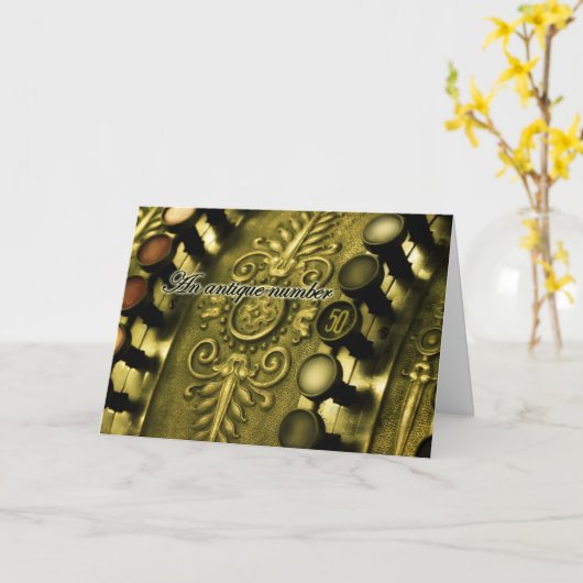 50誕生日 カード (黄色い花)