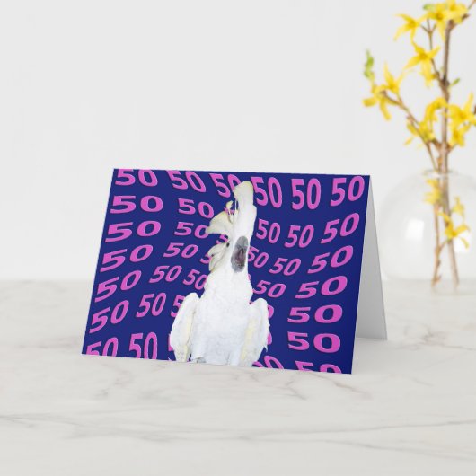 50誕生日 カード (黄色い花)