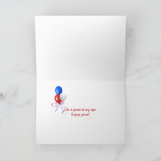 50誕生日 カード (内部)