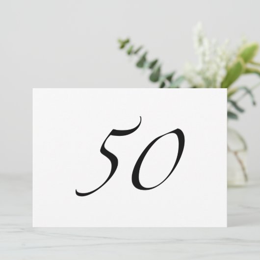 50誕生日 カード (スタンド正面)