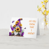 ***50誕生日***コミカル格言カード カード (黄色い花)