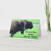 ****50誕生日***コメディックバッファロー カード (正面)