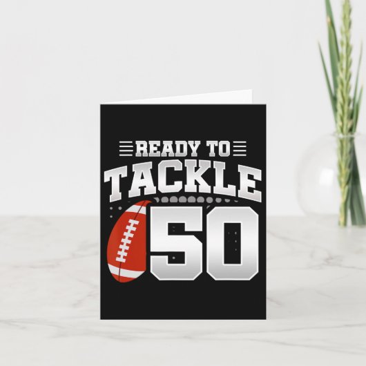 50誕生日 – サッカーの誕生日パーティー – 50th Bir カード (正面)