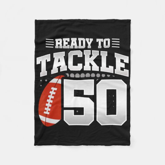 50誕生日 – サッカーの誕生日パーティー – 50th Bir フリースブランケット (正面)