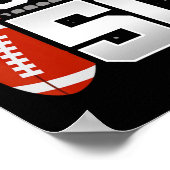 50誕生日 – サッカーの誕生日パーティー – 50th Bir ポスター (角)