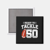 50誕生日 – サッカーの誕生日パーティー – 50th Bir マグネット (正面/裏面)