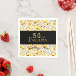 50誕生日 スタンダードカクテルナプキン