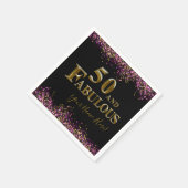 50誕生日 スタンダードカクテルナプキン (角)