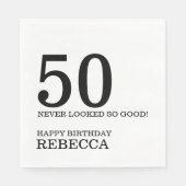 50誕生日 スタンダードランチョンナプキン (正面)