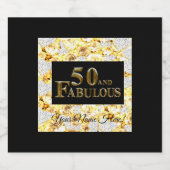 50誕生日 スパークリングワインラベル (シングルラベル)