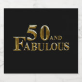 50誕生日 スパークリングワインラベル (シングルラベル)