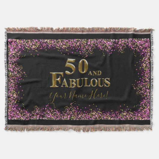 50誕生日 スローブランケット (正面)