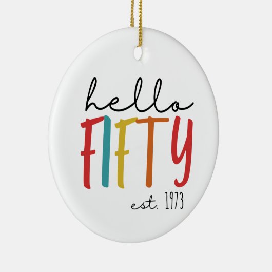 50誕生日 セラミックオーナメント (右)