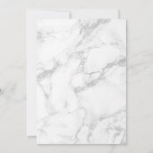 50誕生日-バラ金ゴールドバルーン大理石効果 招待状 (裏面)