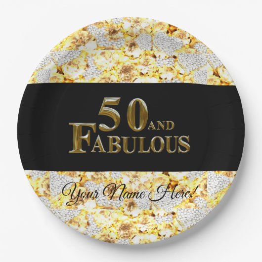 50誕生日 ペーパープレート (正面)