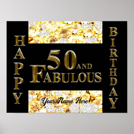 50誕生日 ポスター (正面)