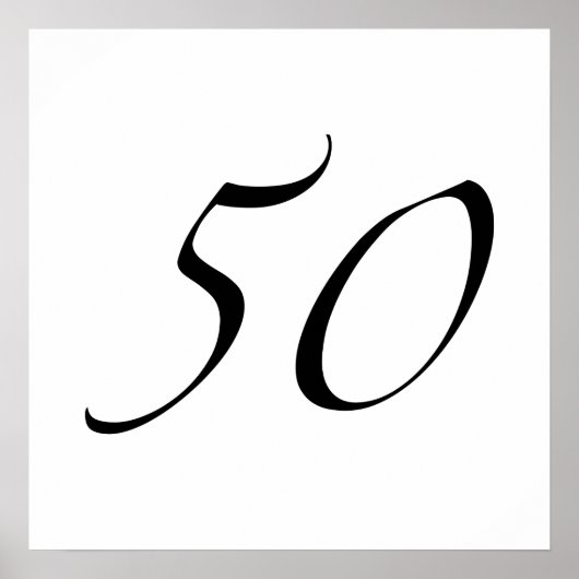 50誕生日 ポスター (正面)