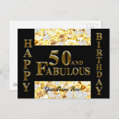 50誕生日 ポストカード (正面/裏面)