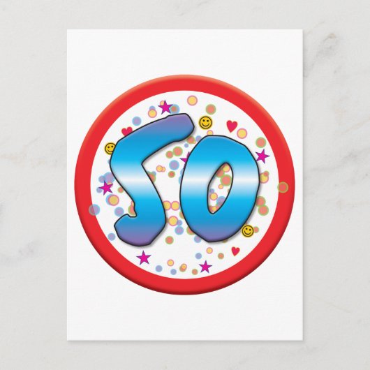 50誕生日 ポストカード (正面)