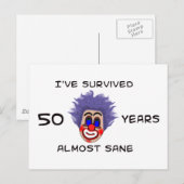 50誕生日 ポストカード (正面/裏面)