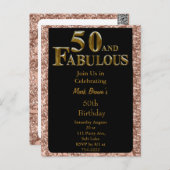 50誕生日 ポストカード (正面/裏面)