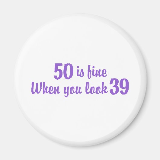 50誕生日 マグネット (正面)