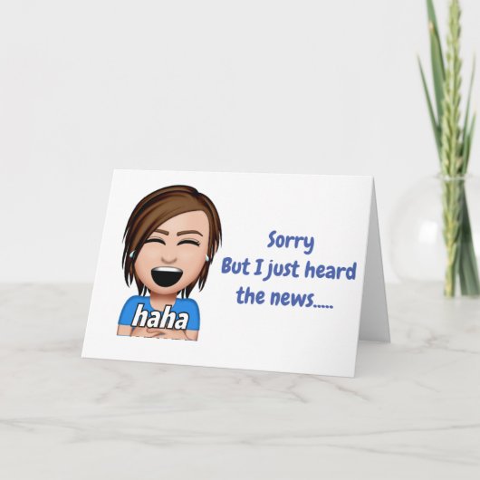 ***50誕生日***ユーモアハッピーバースデー カード (正面)