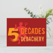 50誕生日 – 地獄のパーティー 招待状 (スタンド正面)