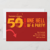 50誕生日 – 地獄のパーティー 招待状 (裏面)