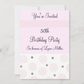 50誕生日 招待状 (正面)