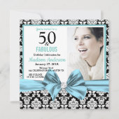 50誕生日 招待状 (正面)