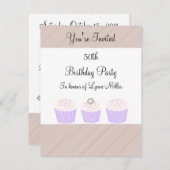 50誕生日 招待状 (正面/裏面)