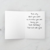 *50誕生日*犬は間違いなく冗談だ カード (内部)