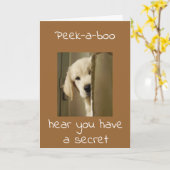 *50誕生日*犬は間違いなく冗談だ カード (黄色い花)