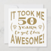 50誕生日 素晴らし カード (正面)