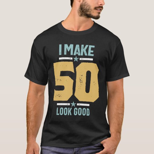 50誕生日- 50を良く見せる Tシャツ (正面)
