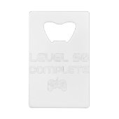 50誕生日/50周年記念レベル50完了 クレジットカード栓抜き (裏面)