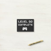 50誕生日/50周年記念レベル50完了 ポストイット (デスク上)