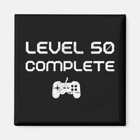 50誕生日/50周年記念レベル50完了 マグネット (正面)