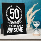 50誕生日(50歳素晴らし) フォトプラーク (側面)