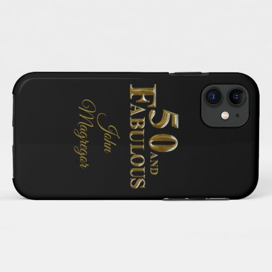 50誕生日 Case-Mate iPhoneケース (裏面(横))