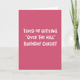 50誕生日「Over the Hill」 カード