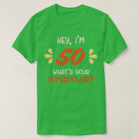 50誕生日 Tシャツ (デザイン正面)