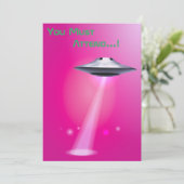 50誕生日👽 UFOエイリアン奪取 招待状 (スタンド正面)