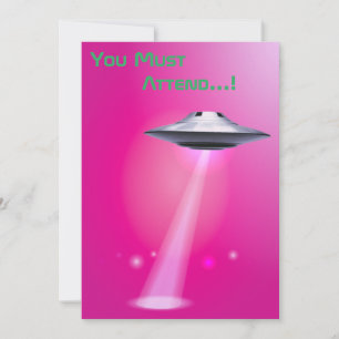 50誕生日👽 UFOエイリアン奪取 招待状